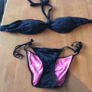 Dineila Medium Bikini Top and Pink Small Bottoms